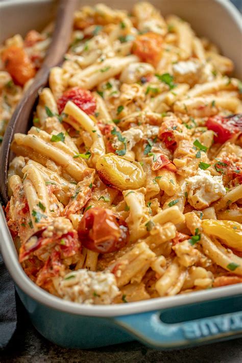 baked-feta-pasta-with-roasted-tomatoes-let-the-baking image