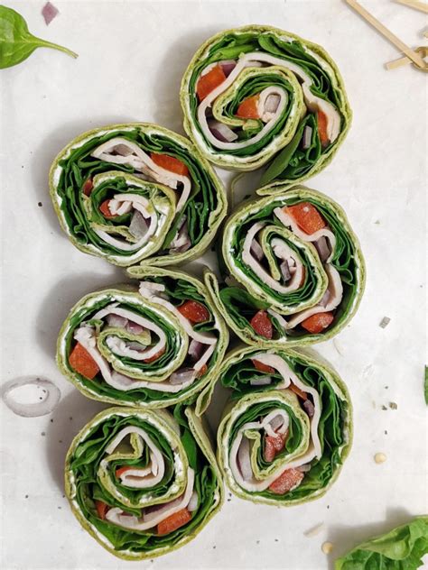 5-minute-turkey-spinach-pinwheels-hayls-kitchen image