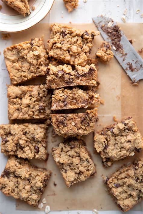 chewy-oatmeal-peanut-butter-chocolate-chip-bars-modern-crumb image