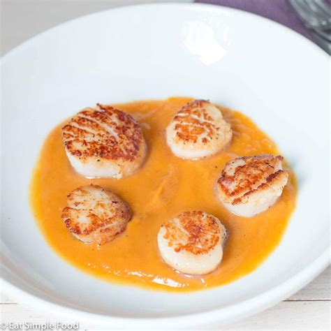 scallops-in-roast-sweet-potato-puree-eat-simple-food image
