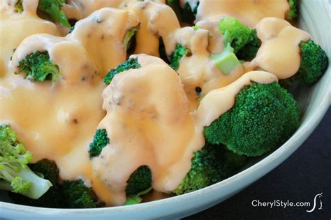 steamed-broccoli-with-cheese-sauce-everyday-dishes image