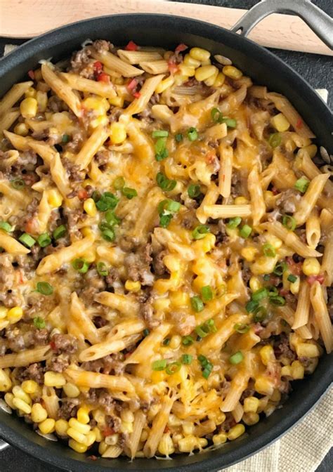 bbq-beef-pasta-skillet-together-as-family image