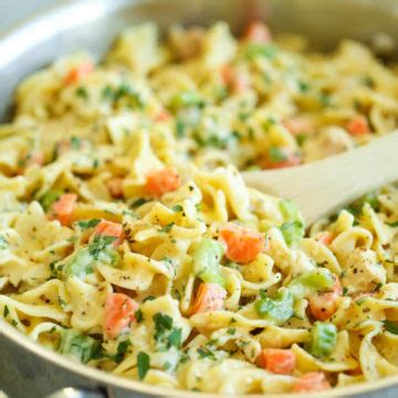 creamy-chicken-noodle-pasta-damn-delicious image