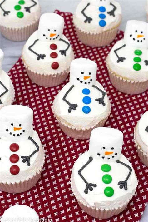 melting-snowman-cupcakes-sarahs-bake-studio image