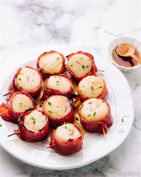 maple-glazed-turkey-bacon-wrapped-scallops-butterball image