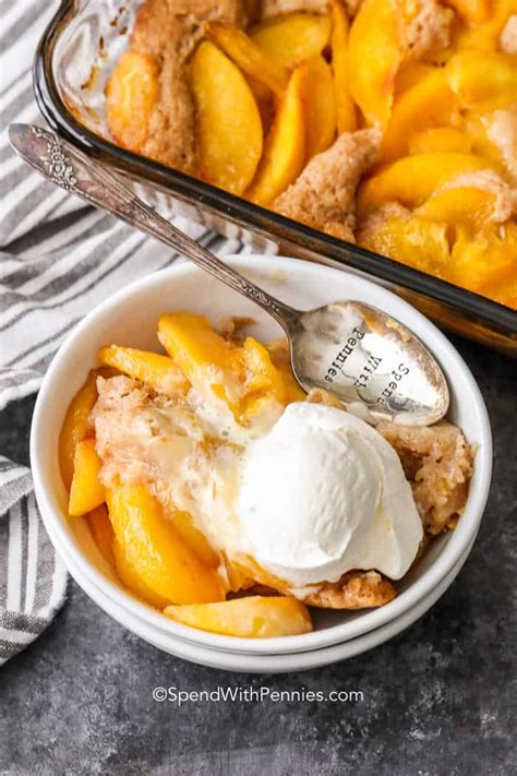easy-homemade-peach-cobbler-spend-with-pennies image