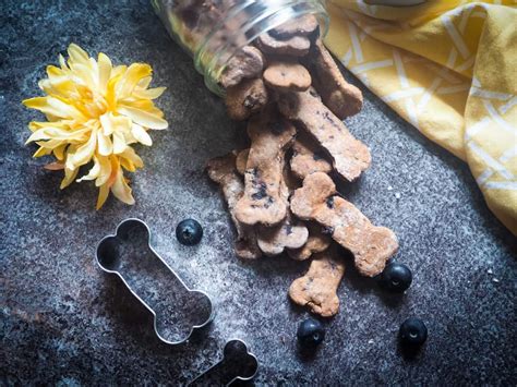 crunchy-dog-treats-with-blueberry-oats-and-peanut-butter image