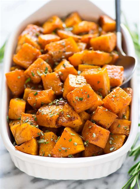 roasted-butternut-squash-easy-and-delicious-side-well-plated image