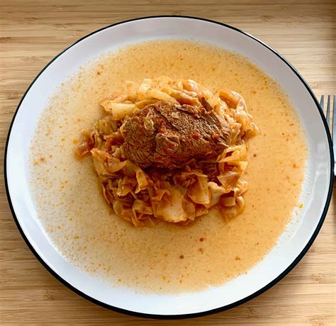veal-with-cabbage-stew-vickis-greek image