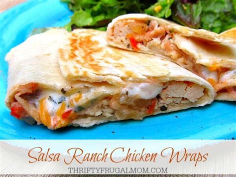 salsa-ranch-chicken-wraps-thrifty-frugal-mom image