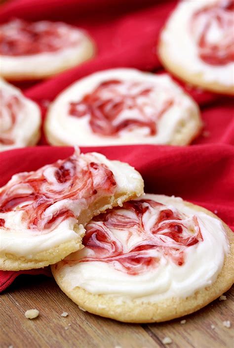 strawberry-cream-cheese-meltaway-cookies-sweet image