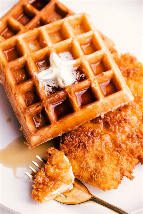 easy-chicken-and-waffles-the-food-cafe-just-say-yum image