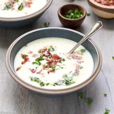 creamy-leek-and-potato-soup-with-bacon image