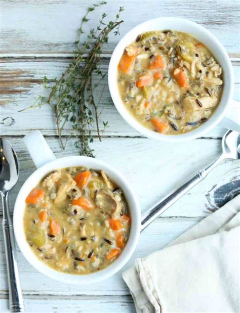 leftover-turkey-and-wild-rice-soup-happy-healthy image