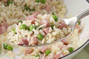 15-minute-creamy-rice-skillet-with-ham-and-peas-food image
