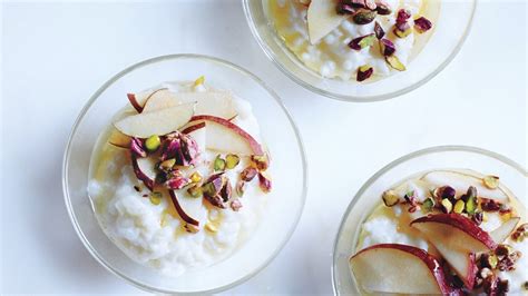 rice-pudding-with-fresh-pears-and-honey-recipe-bon image