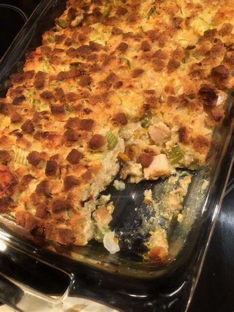 amish-chicken-stuffing-casserole-easy-and-delicious image