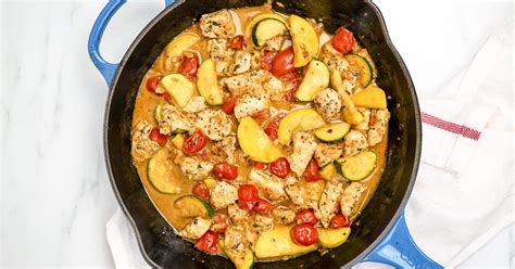 healthy-tuscan-chicken-with-zucchini-and-tomatoes image