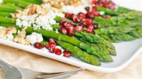 asparagus-with-pomegranate-toasted-walnuts-and image