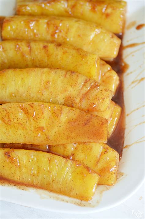 easy-cinnamon-fried-pineapple-recipe-finding-zest image