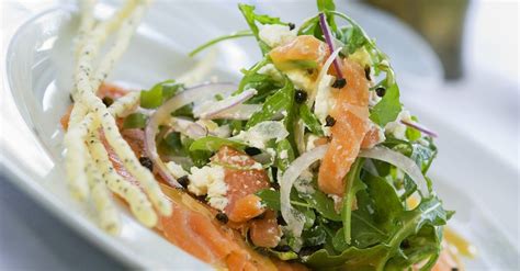 smoked-salmon-with-arugula-salad-recipe-eat image