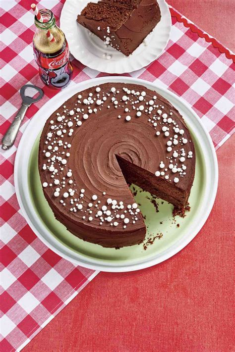 fudgy-coca-cola-cake-frosting-southern-living image
