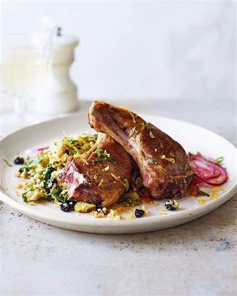 zesty-lamb-chops-with-couscous-recipe-delicious image