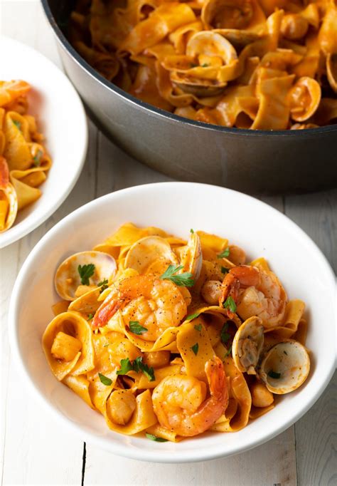 pappardelle-pasta-with-seafood-sauce-recipe-a-spicy image