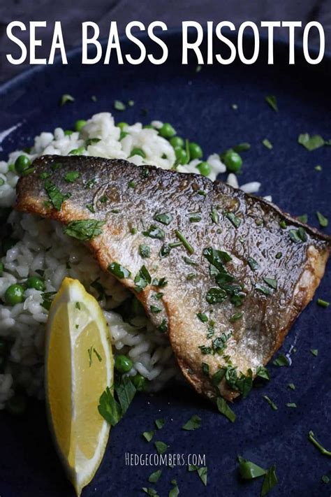 quick-crispy-sea-bass-risotto-with-peas-and-lemon image