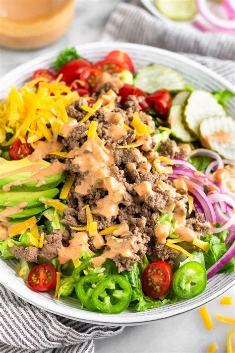 burger-salad-with-special-sauce-dressing image