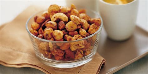 chilli-soy-roasted-nuts-healthy-snack-recipes-heart image