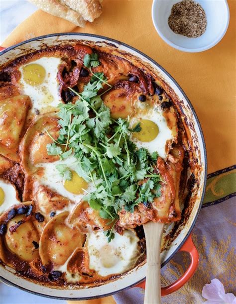 mexican-baked-eggs-with-pierogies-mrs-ts-pierogies image