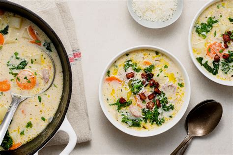 sausage-and-potato-soup-with-kale-recipe-the-spruce image
