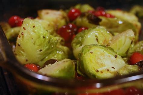 roasted-brussels-sprouts-with-cranberries-healthy image