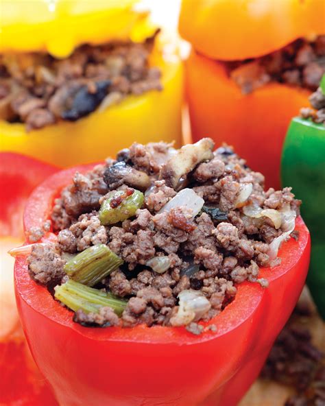 hash-brown-and-ground-beef-stuffed-bell-peppers image
