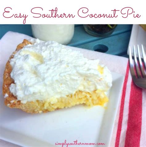 easy-southern-coconut-pie-recipe-simply-southern-mom image