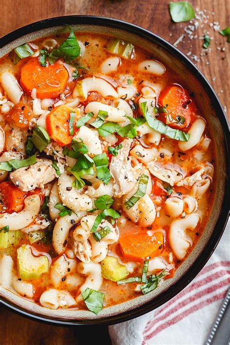 chicken-pasta-soup-recipe-eatwell101 image