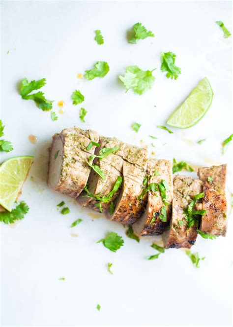 grilled-cilantro-lime-pork-tenderloin-wholesomelicious image