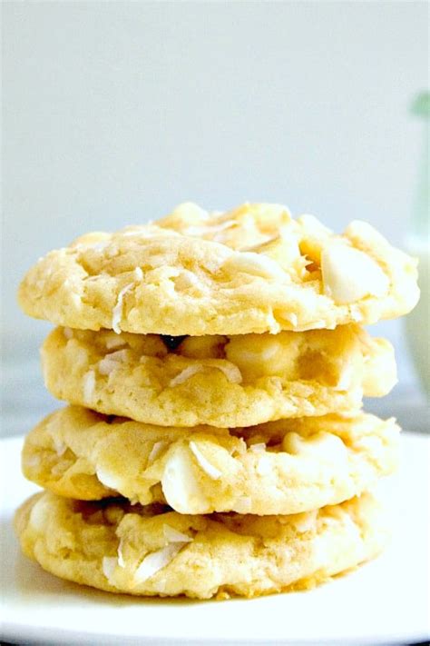 white-chocolate-coconut-cookies-recipe-crunchy image