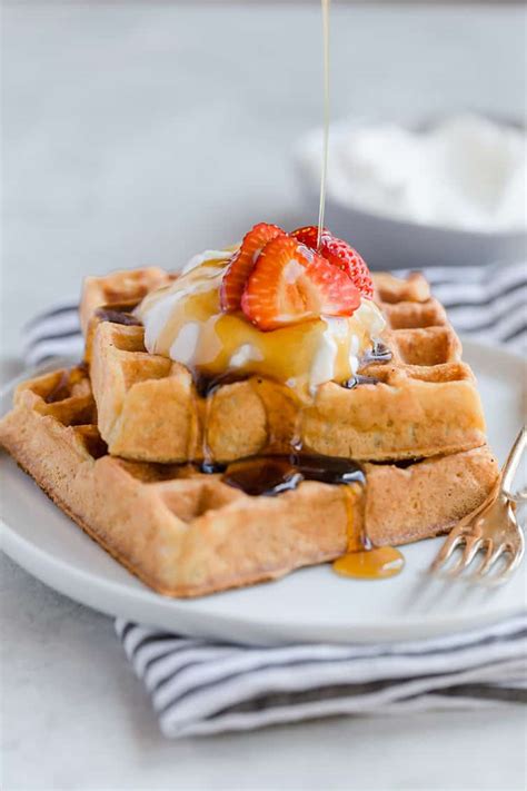 fluffy-and-crisp-buttermilk-waffles-brown-eyed-baker image