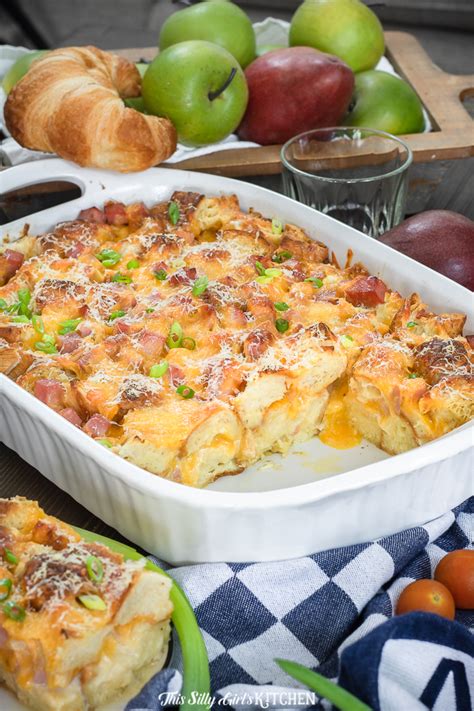 ham-and-cheese-savory-bread-pudding-this-silly image