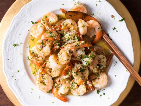 shrimp-scampi-with-garlic-red-pepper-flakes-and-herbs image