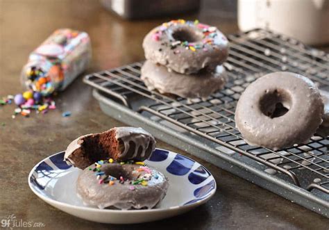 gluten-free-chocolate-donuts-baked-soft-yummy image