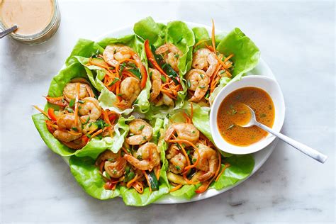 shrimp-lettuce-wraps-recipe-eatwell101 image
