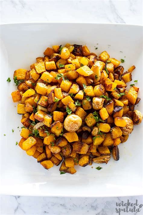 garlic-oven-roasted-butternut-squash-recipe-wicked image