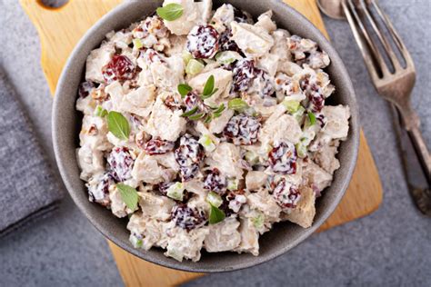 chicken-salad-with-cranberries-and-almonds-just-107 image
