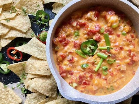 easy-homemade-queso-dip-with-shrimp-a-hint-of-rosemary image