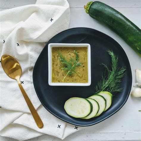 zucchini-and-roasted-garlic-soup image