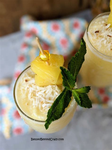 how-to-make-pineapple-colada-smoothies-blessed image