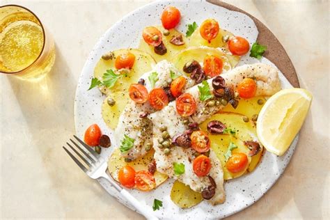 provenal-style-baked-fish-with-saffron-potatoes image
